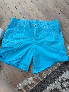INC International Concepts Bright Turquoise Bermuda Shorts